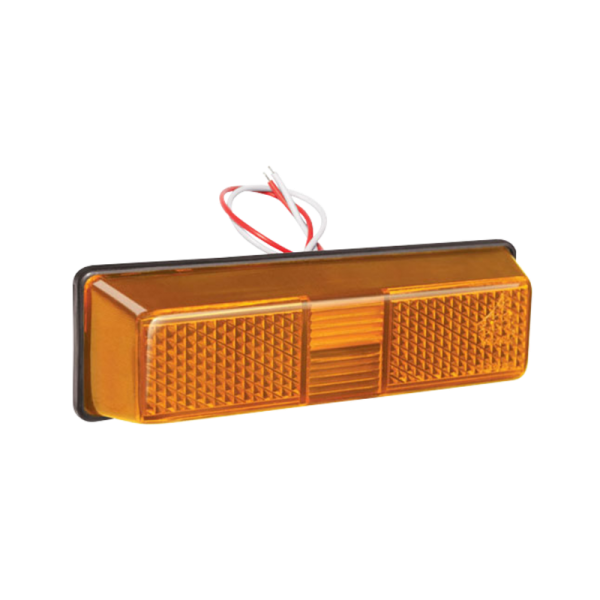 LANTERNA FORD 2422 AMARELA LED LE/LD PLA 384 820 7...